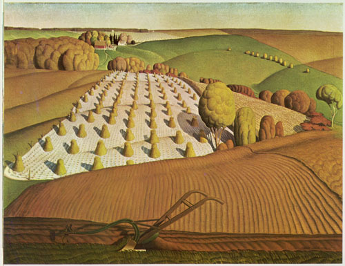 Grant Wood Fall Plowing