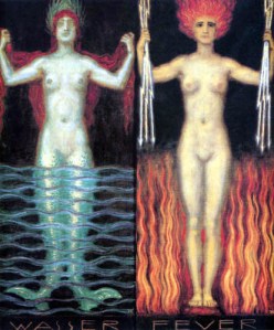 Franz von Stuck-- Water and Fire