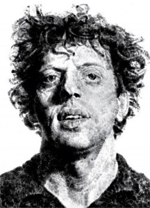 Chuck Close- Phillip Glass Portrait