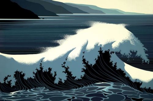 Eyvind Earle-A Sounding of Surf