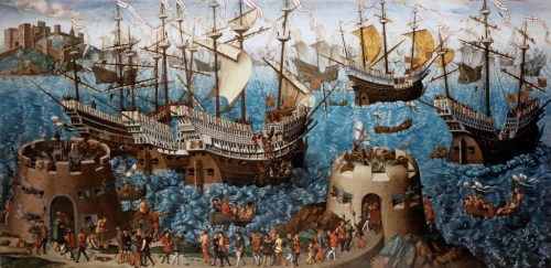 Embarkation_of_Henry_VIII at Dover- Basire Print