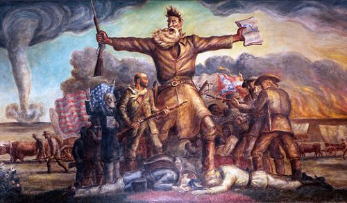 John Steuart Curry-- "Tragic Prelude" Mural depicting John Brown in Kansas