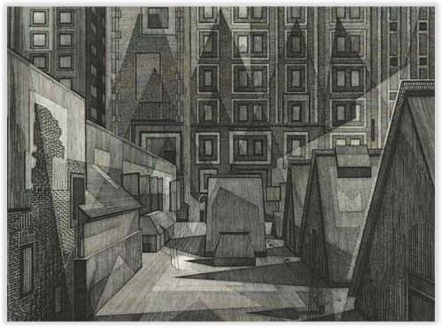 Armin Landeck Rooftop and Skylights 1969