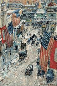 Childe Hassam Flag Painting