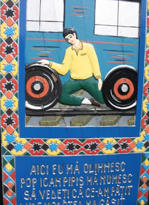 Merry-Cemetery-Romania- Young Man being hit by train