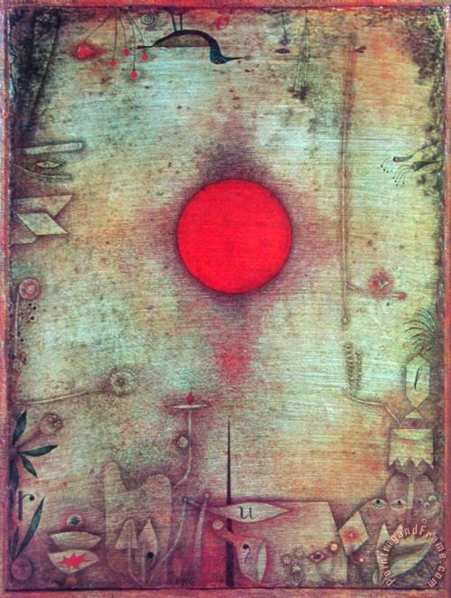 Ad Marginem C 1930 Painting by Paul Klee; Ad Marginem C 1930 Art Print for sale