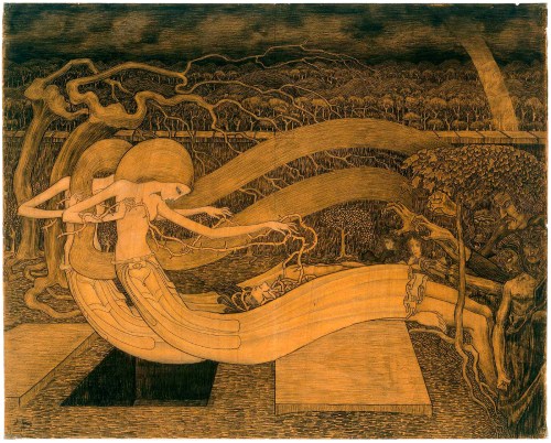 Jan Toorop Oh Grave Where is Thy Victory 1892