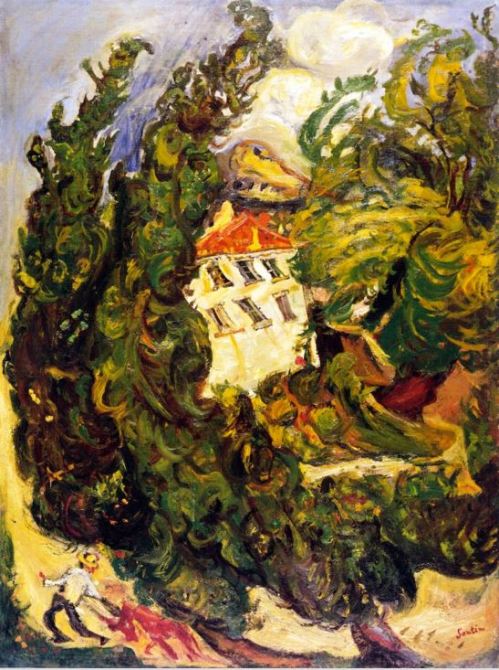 Chaim Soutine Landscape with Red Donkey