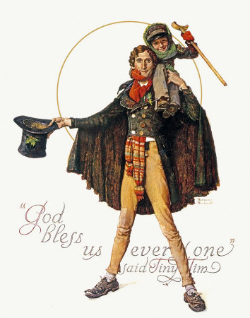 Norman Rockwell Tiny Tim
