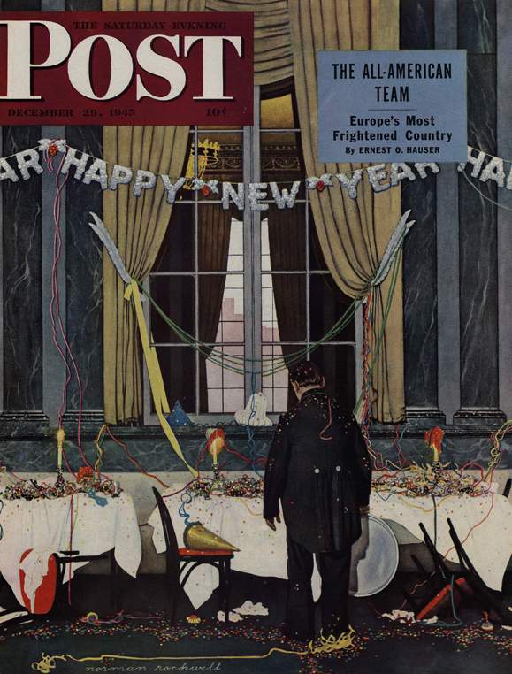 NewYearsDay Norman Rockwell