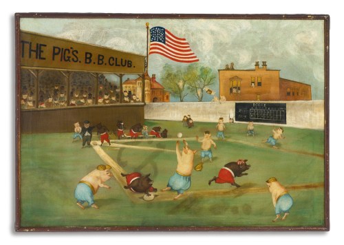 The Pigs Baseball Club Ca 1890 21 x 30