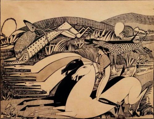 Amadeo de Souza Cardoso-La Dentate du Cerf 1912