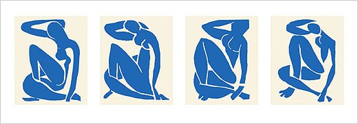 Henry Matisse Blue Nudes I-II-III-IV 1952