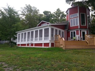 Sunny Point from the shore of Keuka Lake