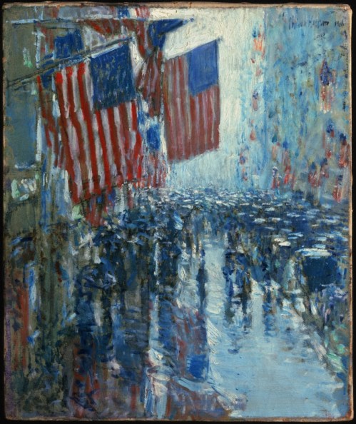 Childe Hassam Rainy Day Fifth Ave
