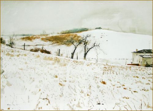 Andrew Wyeth Fence Line 1967