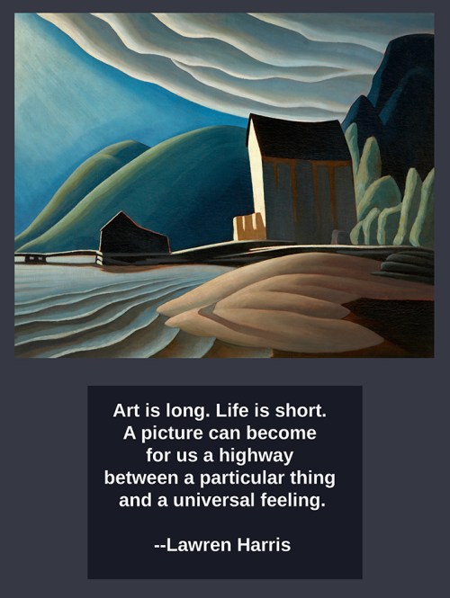 Lawren Harris Ice House 1923 quote