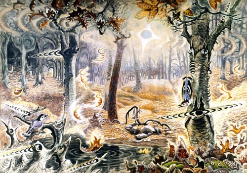 Charles Burchfield-1916-44-autumnal-fantasy