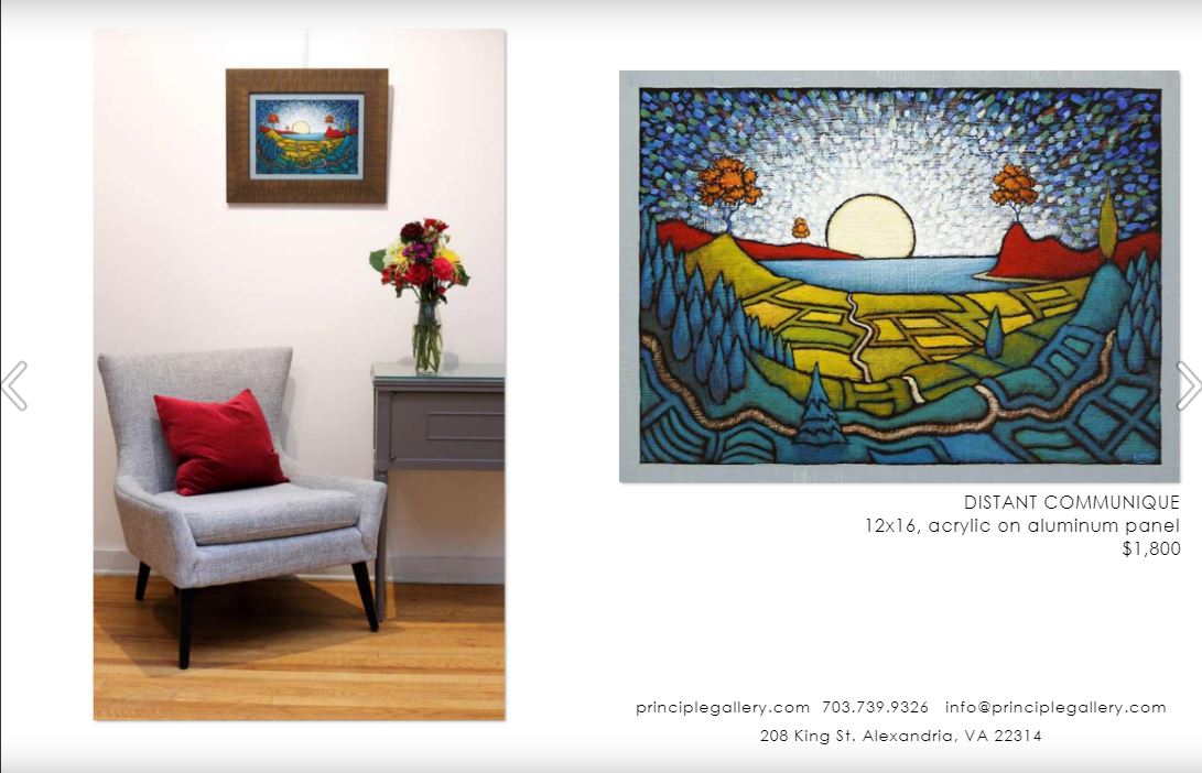 GC Myers- Distant Communique-Principle Gallery 2021 Catalog Page