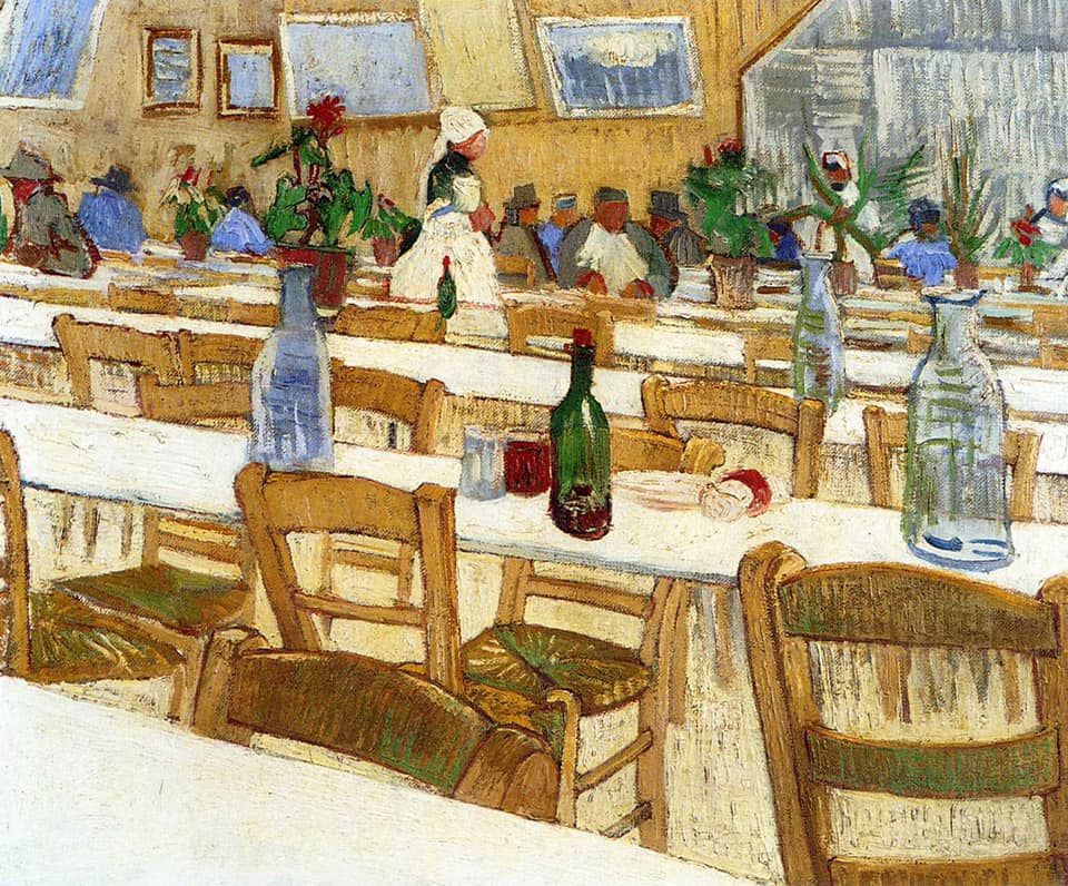 Van Gogh- Interior of the Restaurant Venissac in Arles, August 1888.