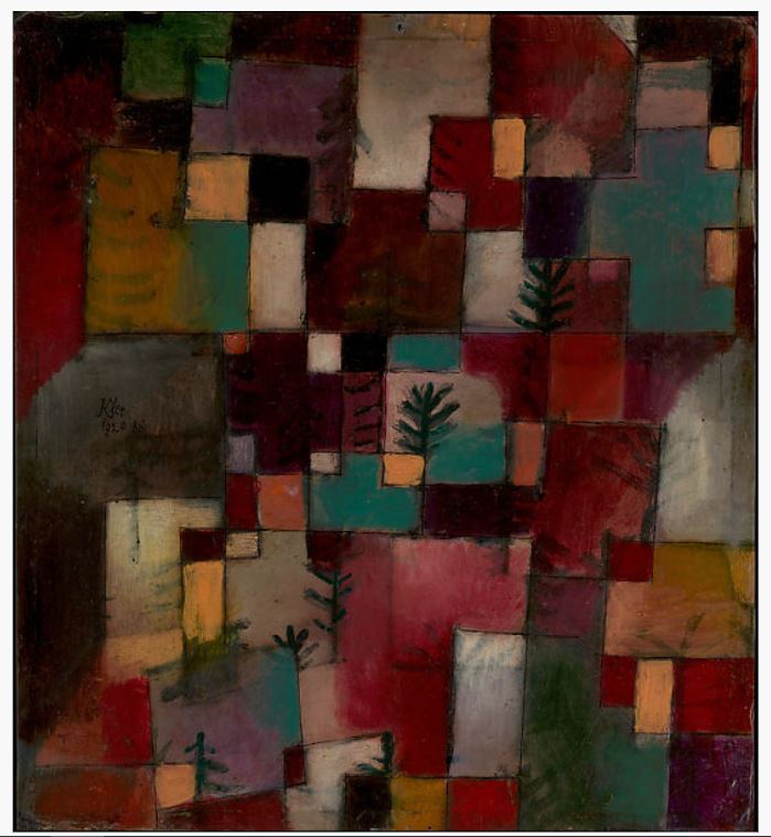Paul Klee- Redgreen and Violets-Yellow Rhythms 1920