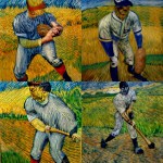 Basbeall Player in a Van Gogh Landscape